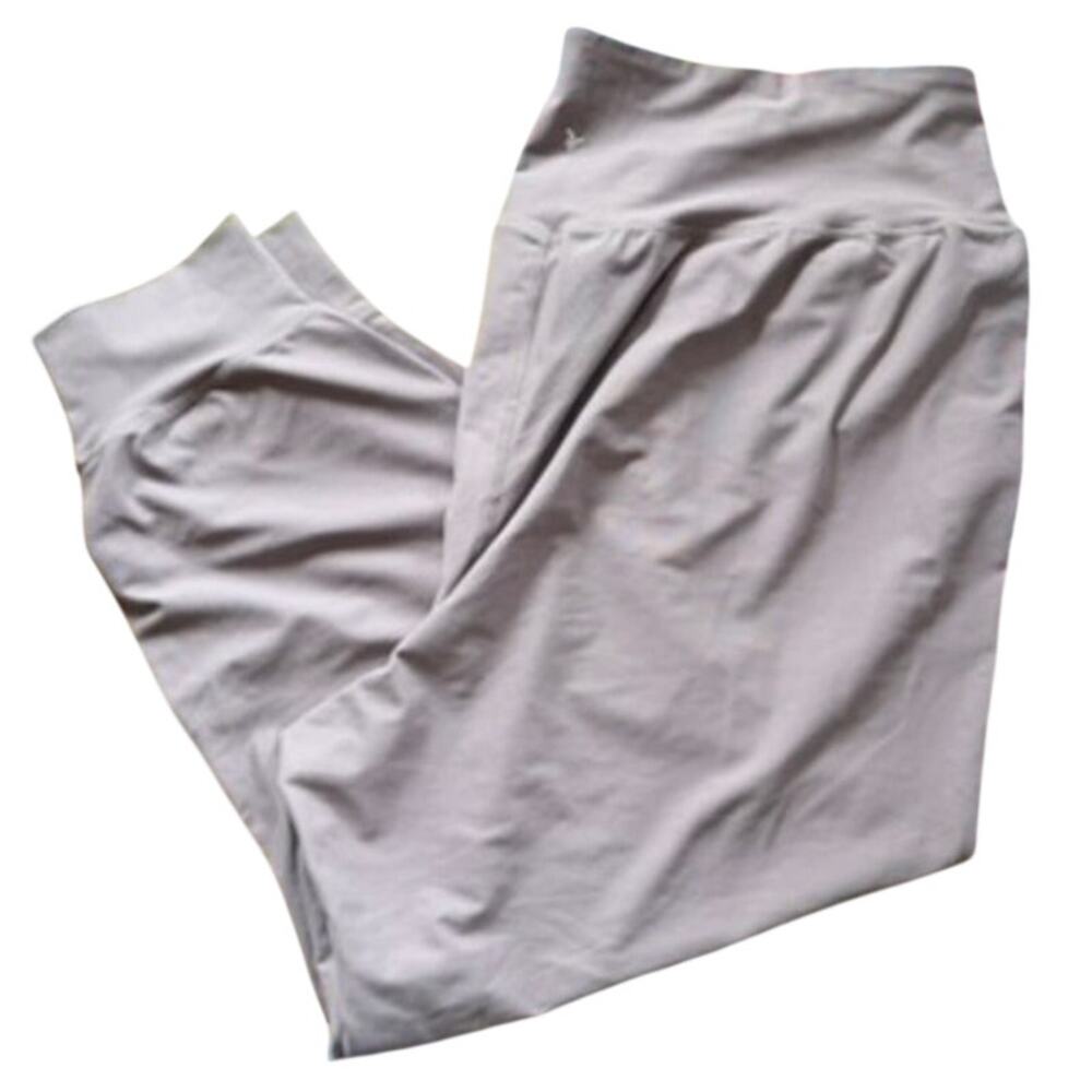 Old Navy Active PowerSoft Joggers Leggings 3X Mythical Purple Grey Gym Workout